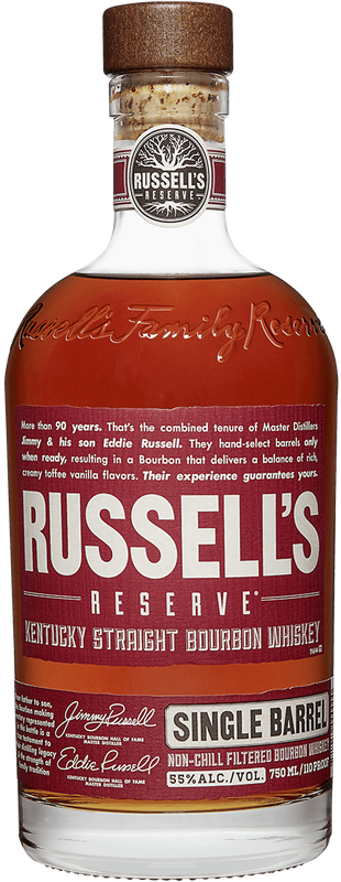 RUSSELL&#39;S RESERVE SINGLE BARREL BOURBON 750ML