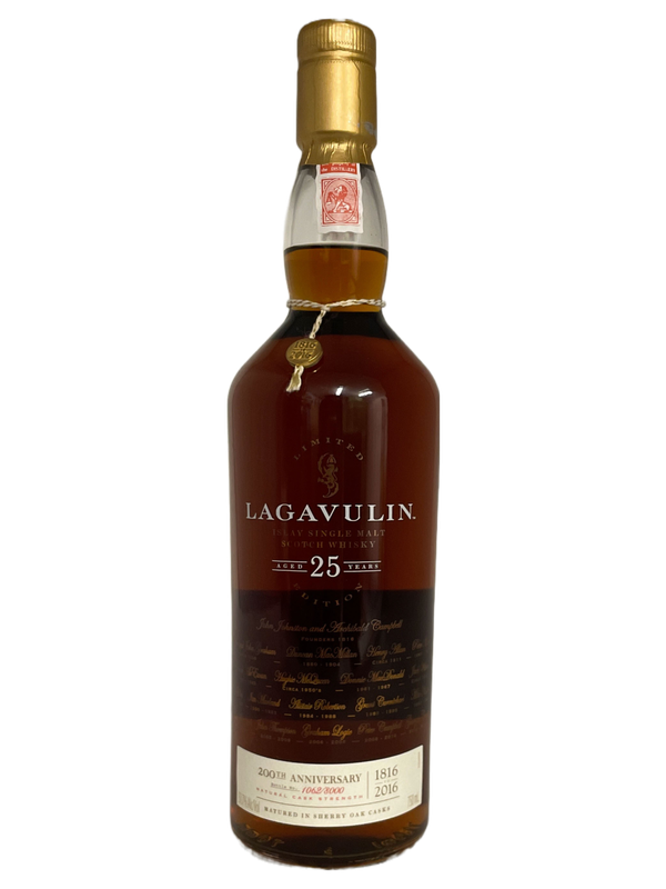 LAGAVULIN 25 YEAR SINGLE MALT SCOTCH LIMITED EDITION 750ML