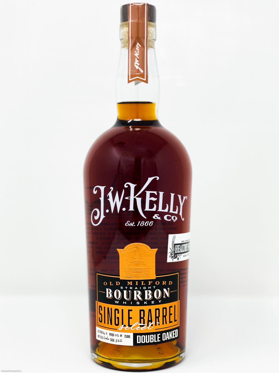 J.W. KELLY &amp; CO OLD MILFORD SINGLE BARREL DOUBLE OAKED BOURBON (HS EXCLUSIVE AND REG) 750ML