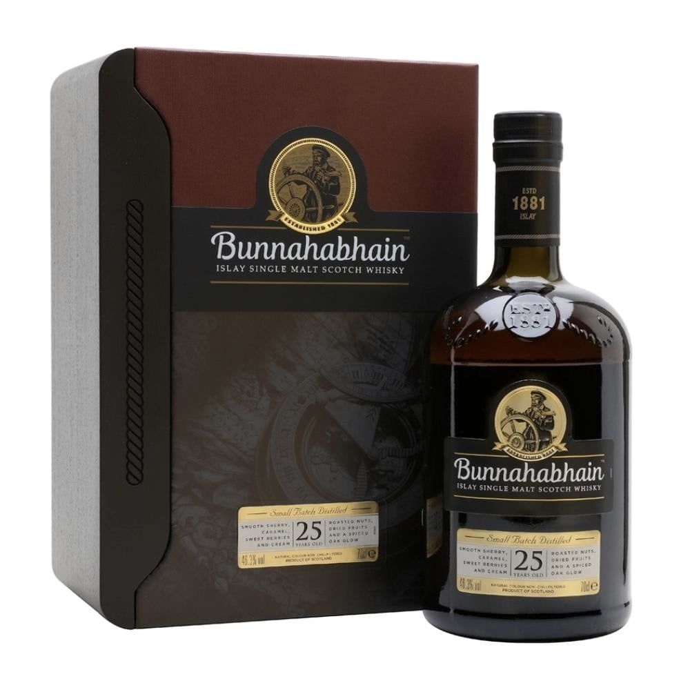 BUNNAHABHAIN 25 YEAR ISLAY UNPEATED SINGLE MALT SCOTCH 750ML