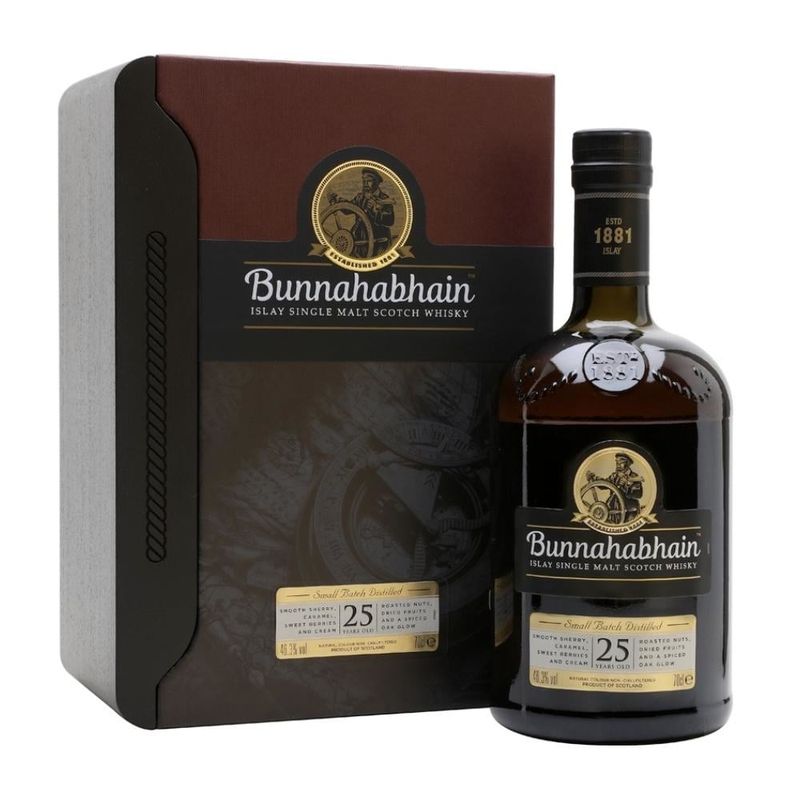 BUNNAHABHAIN 25 YEAR ISLAY UNPEATED SINGLE MALT SCOTCH 750ML