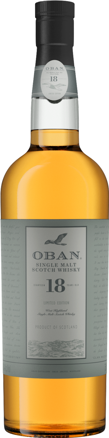 OBAN 18 YEAR SINGLE MALT 750ML