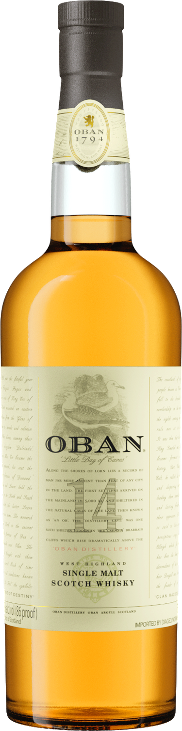 OBAN 14 YEAR SINGLE MALT 750ML