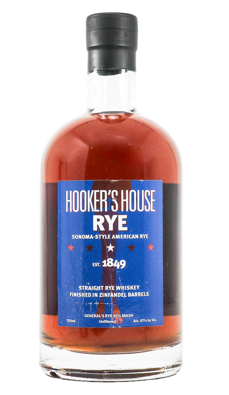 HOOKER&#39;S HOUSE ZINFANDEL FINISHED RYE 750ML