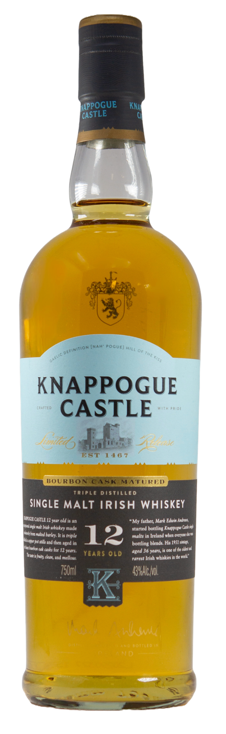 KNAPPOGUE CASTLE 12 YEAR IRISH WHISKEY 750ML