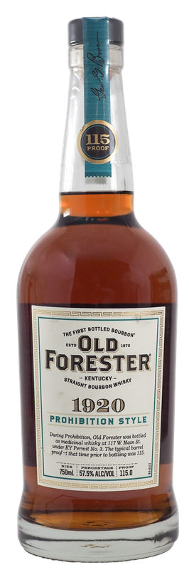 OLD FORESTER 1920 PROHIBITION STYLE BOURBON 750ML
