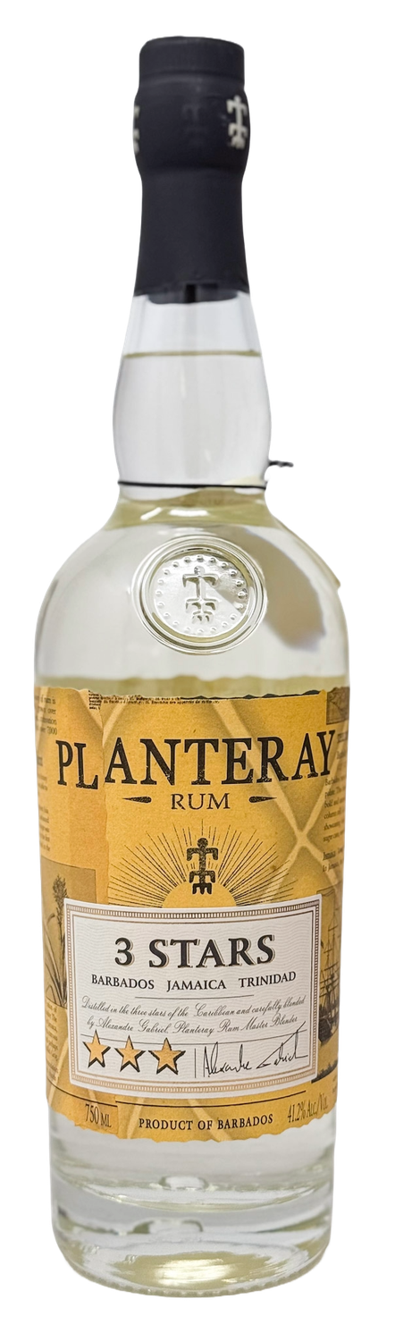 PLANTERAY 3 STARS WHITE RUM 750ML