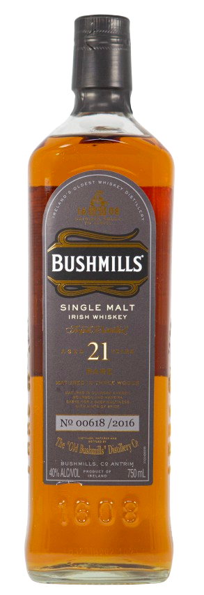 BUSHMILLS 21 YEAR SINGLE MALT 750ML