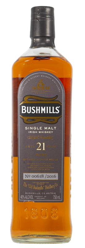 BUSHMILLS 21 YEAR SINGLE MALT 750ML