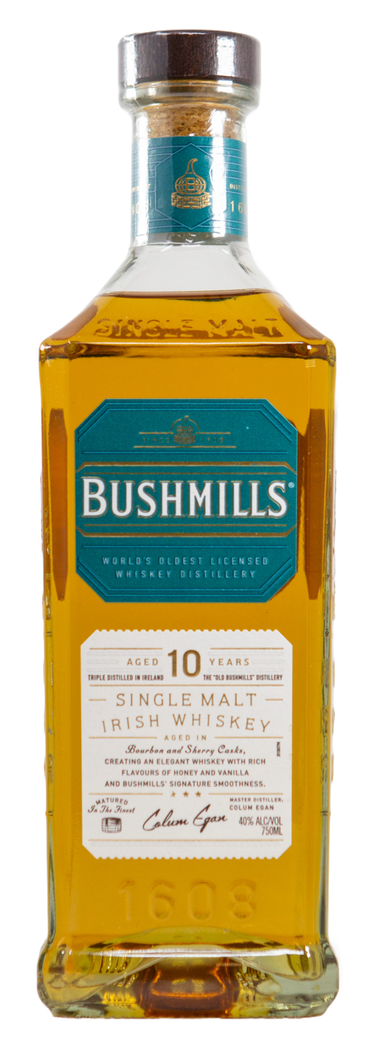 BUSHMILLS 10 YEAR SINGLE MALT 750ML