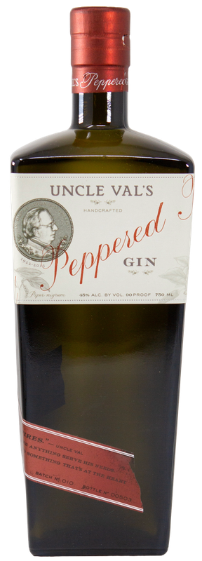 UNCLE VAL&#39;S PEPPERED GIN 750ML