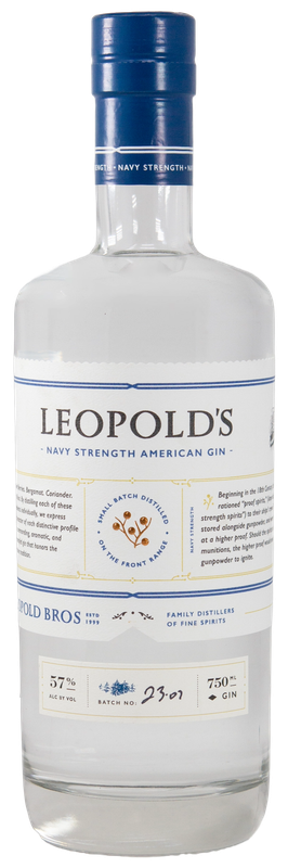 LEOPOLD BROS. NAVY STRENGTH GIN 750ML