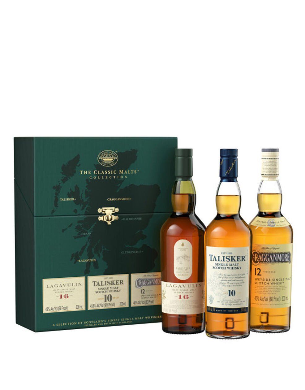 CLASSIC MALTS GIFT SET (LAGAVULIN 16, TALISKER 10, CRAGGANMORE 12) 200ML