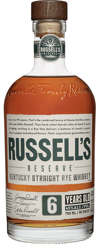 RUSSELL&#39;S RESERVE 6 YEAR RYE 750ML
