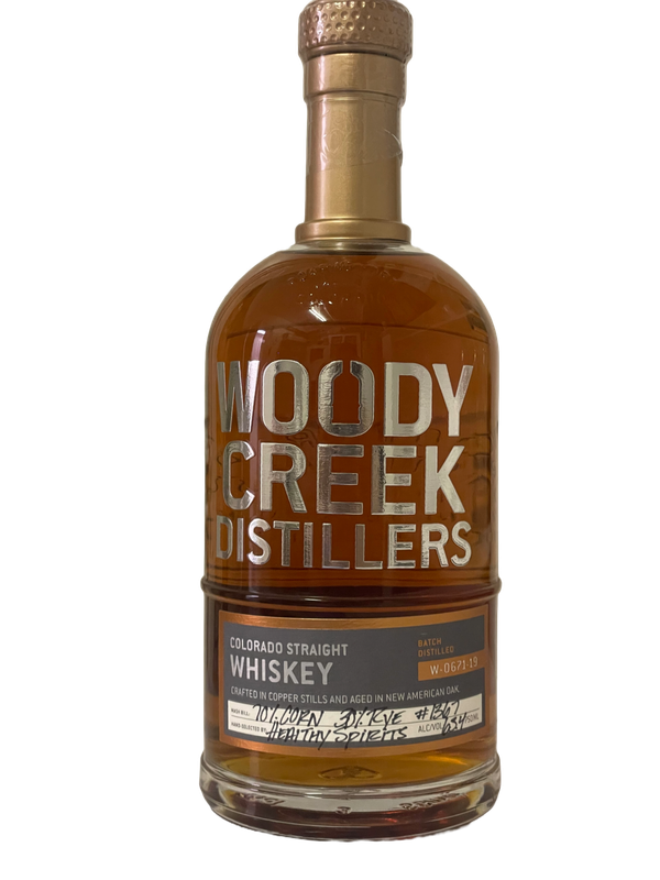 WOODY CREEK HEALTHY SPIRITS SINGLE BARREL 750ML