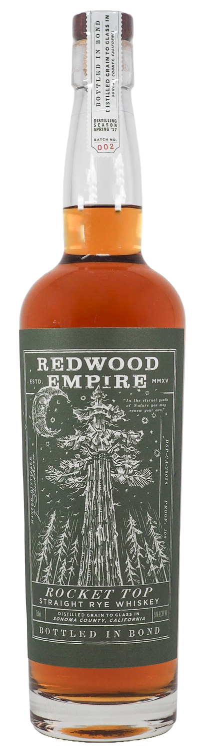 REDWOOD EMPIRE ROCKET TOP RYE BOTTLED IN BOND 750ML