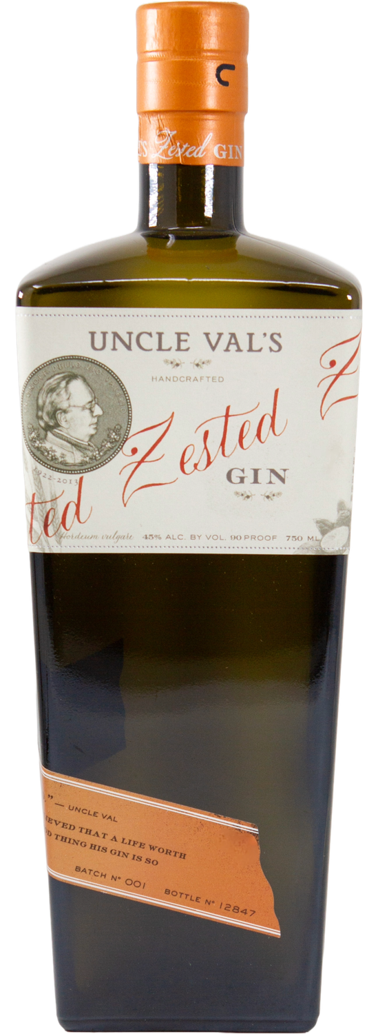 UNCLE VAL&#39;S ZESTED GIN 750ML