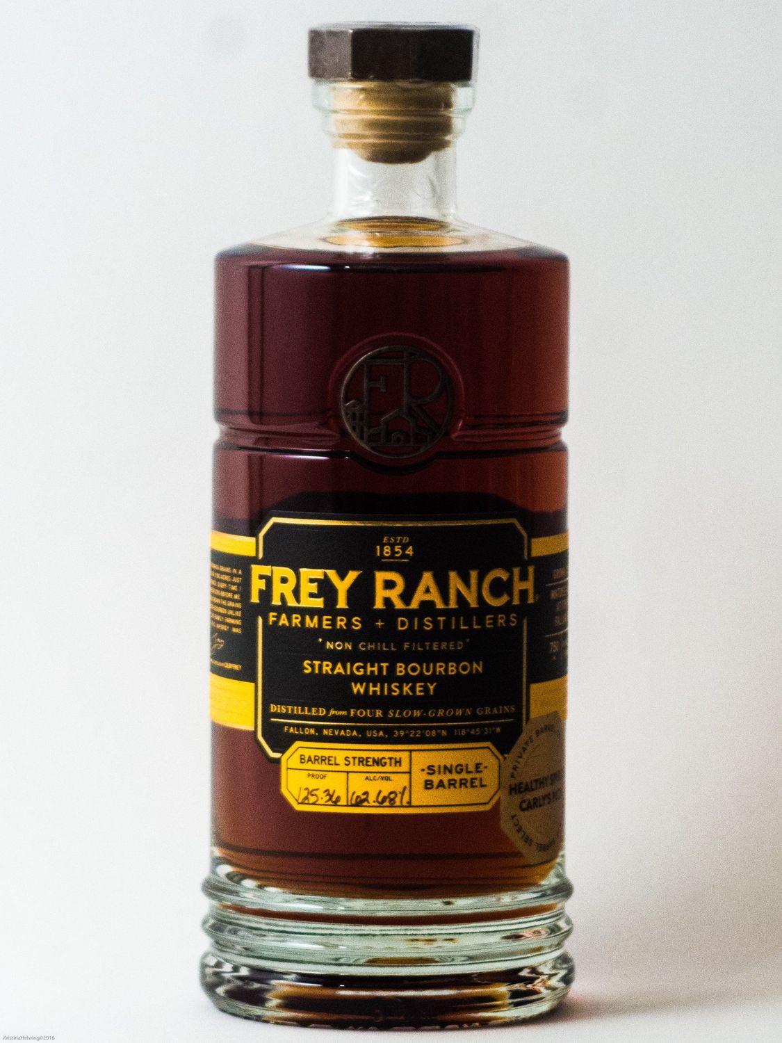 FREY RANCH HEALTHY SPIRITS SINGLE BARREL BOURBON 750ML