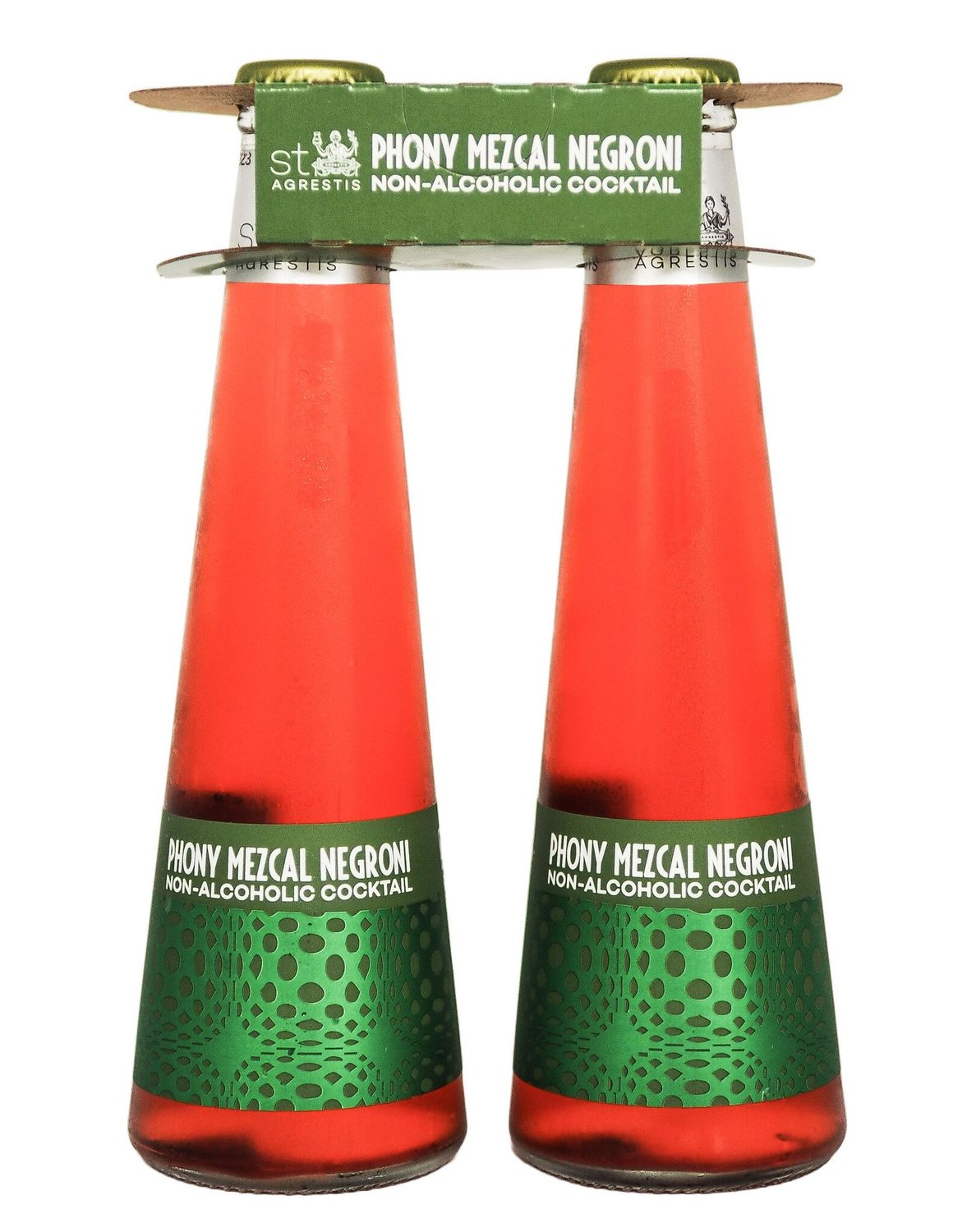 ST AGRESTIS PHONY MEZCAL NEGRONI NON-ALCOHOLIC RTD 200ML 2 PACK
