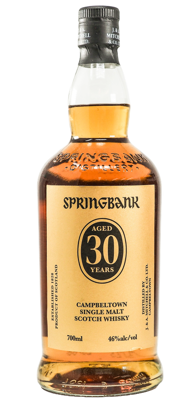 SPRINGBANK 30 YEAR CAMPBELTOWN SINGLE MALT 700ML