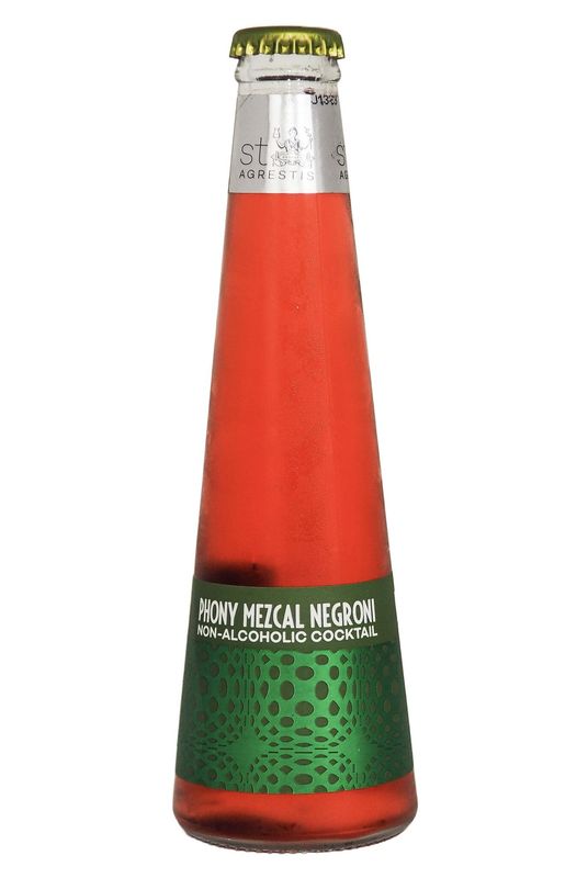 ST AGRESTIS PHONY MEZCAL NEGRONI NON-ALCOHOLIC RTD 200ML SINGLE