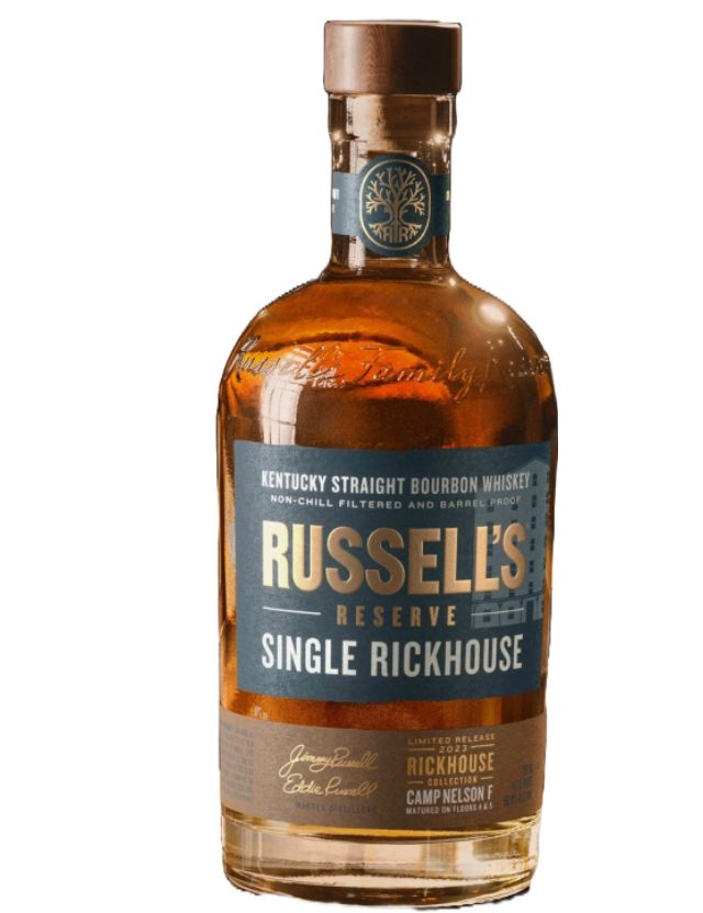 RUSSELL&#39;S RESERVE SINGLE RICKHOUSE CAMP NELSON F BOURBON 750ML