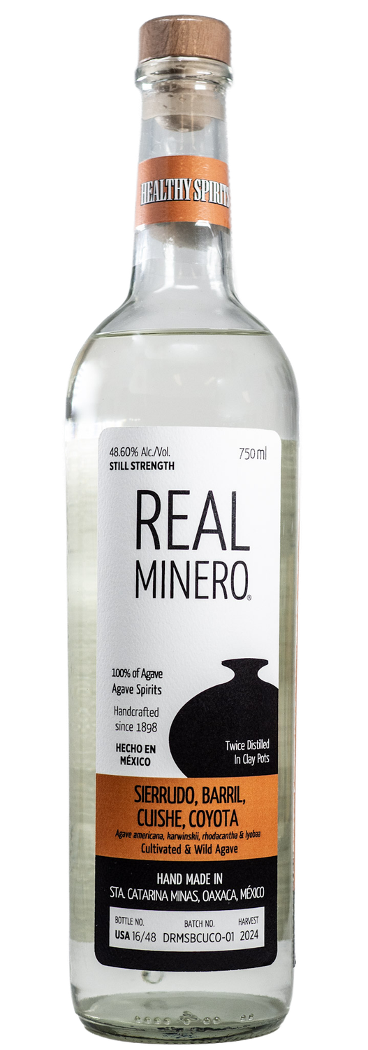 REAL MINERO HEALTHY SPIRITS PRIVATE BATCH MEZCAL 750ML