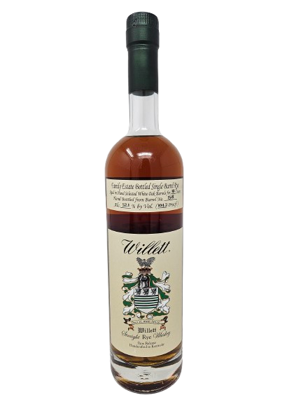 WILLETT FAMILY ESTATE 10 YEAR RYE SINGLE BARREL 750ML