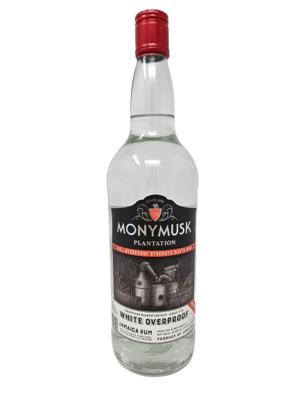 MONYMUSK PLANTATION WHITE OVERPROOF JAMAICAN RUM 1 LITER