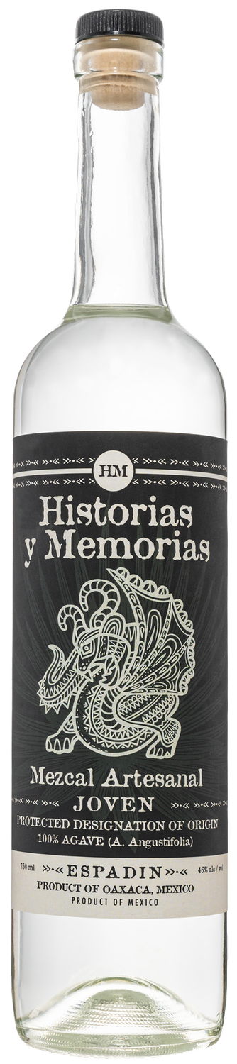 HISTORIAS Y MEMORIAS MEZCAL ARTISENAL ESPADIN 750ML