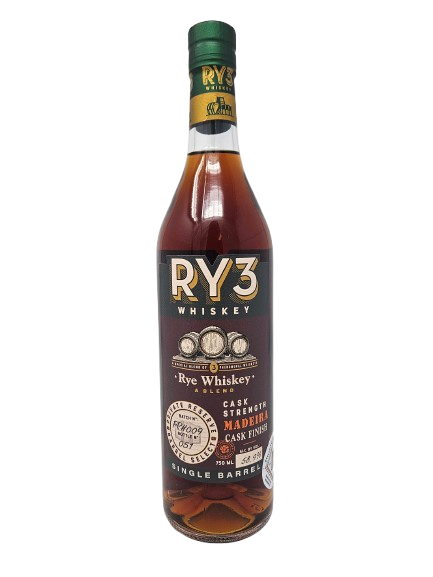 (NOVEMBER WHISKEY CLUB 2024) RY3 PRIVATE RESERVE MADEIRA CASK FINISH HEALTHY SPIRITS SINGLE BARREL RYE 750ML