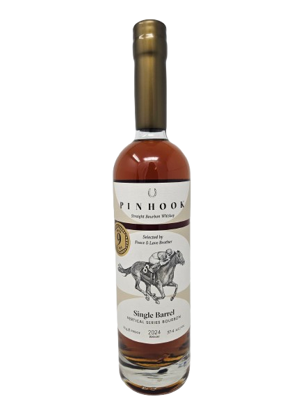 (OCTOBER 24 WHISKEY CLUB ) PINHOOK HEALTHY SPIRITS 9 YEAR SINGLE BARREL BOURBON 750ML