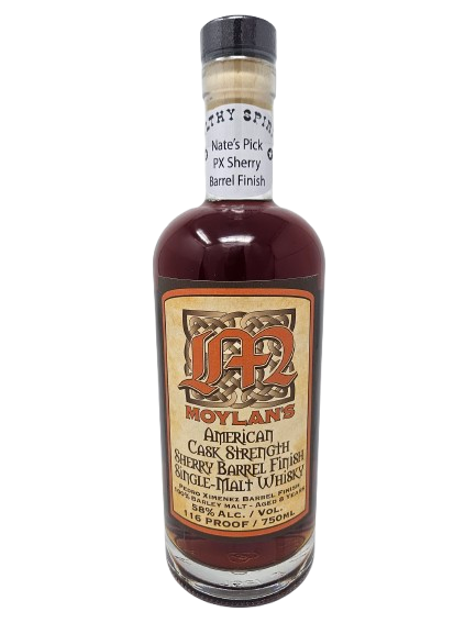 (MARCH 2025 WHISKEY CLUB) MOYLAN&#39;S HEALTHY SPIRITS EXCLUSIVE PEDRO XIMENEZ FINISHED SINGLE MALT 750ML