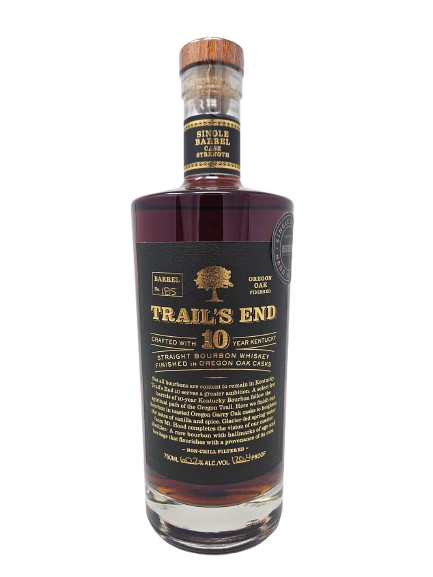 (MARCH 2024 WHISKEY CLUB) TRAIL&#39;S END 10 YEAR HEALTHY SPIRITS CASK STRENGTH SINGLE BARREL BOURBON 750ML