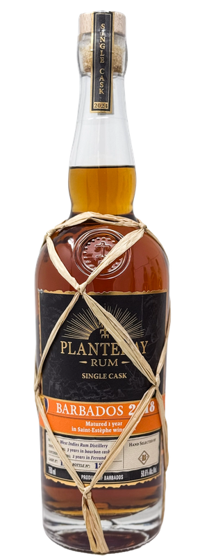 PLANTERAY HEALTHY SPIRITS SINGLE CASK BARBADOS RUM 2018 750ML