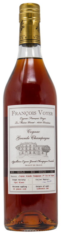 FRANCOIS VOYER GRANDE CHAMPAGNE COGNAC XO GOLD 750ML FRANCOIS VOYER GRANDE CHAMPAGNE COGNAC XO GOLD 750ML