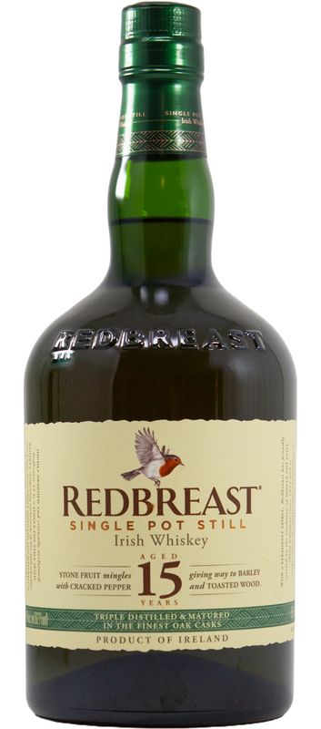REDBREAST 15 YEAR IRISH WHISKEY 750ML REDBREAST 15 YEAR IRISH WHISKEY 750ML
