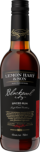LEMON HART & SON BLACKPOOL SPICED RUM 750ML LEMON HART & SON BLACKPOOL SPICED RUM 750ML