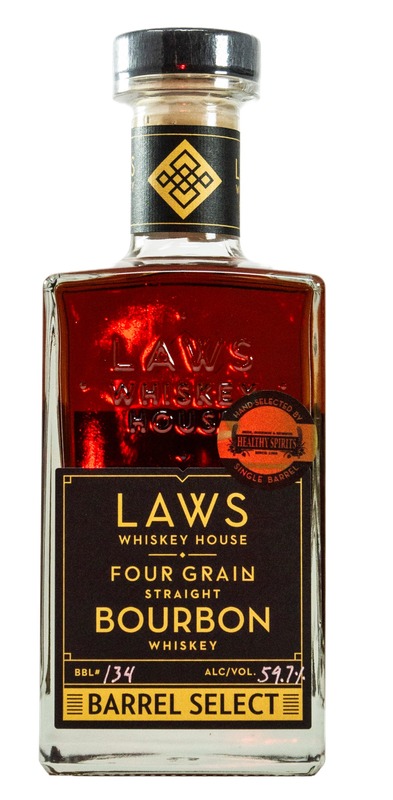 LAWS BARREL SELECT HEALTHY SPIRITS FOUR GRAIN BOURBON 750ML