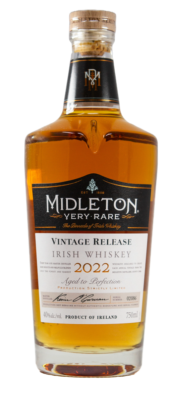 MIDLETON VERY RARE 2022 VINTAGE 750ML MIDLETON VERY RARE 2022 VINTAGE 750ML
