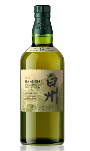 HAKUSHU 12 YEAR SUNTORY WHISKEY 100TH ANNIVERSARY 750ML HAKUSHU 12 YEAR SUNTORY WHISKEY 100TH ANNIVERSARY 750ML