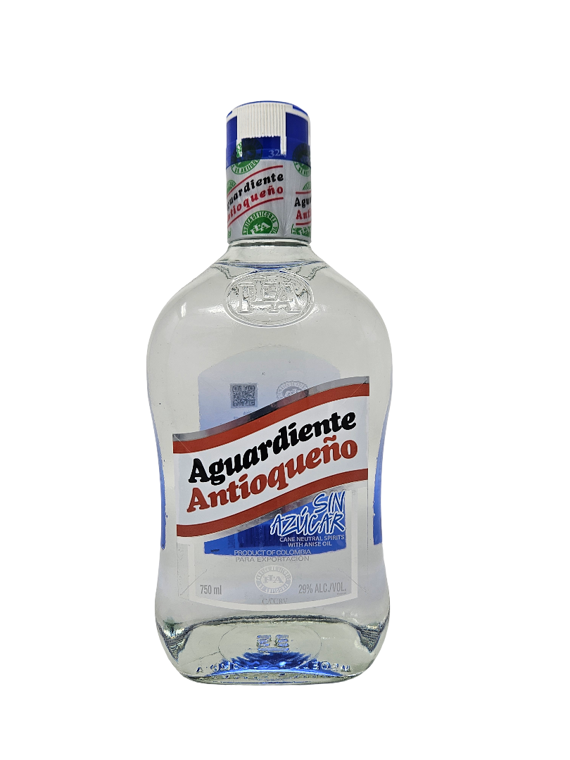 AGUARDIENTE ANTIOQUENO SIN AZUCAR (BLUE LABEL) 750ML
