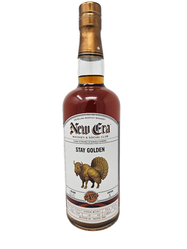 NEW ERA STAY GOLDEN 17 YEAR BUFFTURKEY CASK STRENGTH BOURBON 750ML
