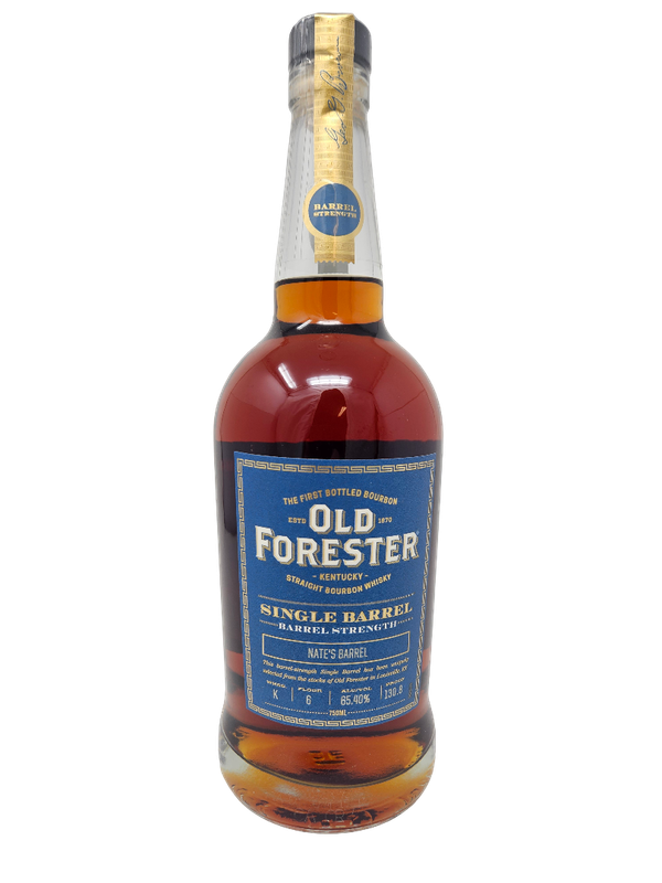 (APRIL 2026 WHISKEY CLUB) OLD FORESTER HEALTHY SPIRITS EXCLUSIVE "NATE'S BARREL" BARREL STRENGTH BOURBON 750ML