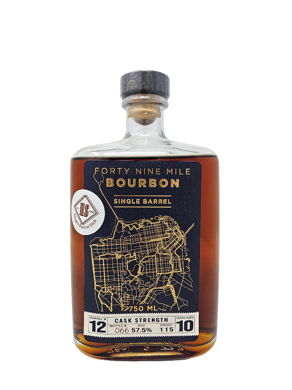 (MAY WHISKEY CLUB 2026) FORTY NINE MILE 10 YEAR HEALTHY SPIRITS SINGLE BARREL BOURBON 750ML