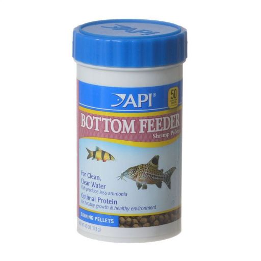 API Bottom Feeder Shrimp Pellets  Fish Food  4.0 oz