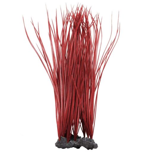 Aquatop 16 in. Onion Grass Aquarium Plant, Red