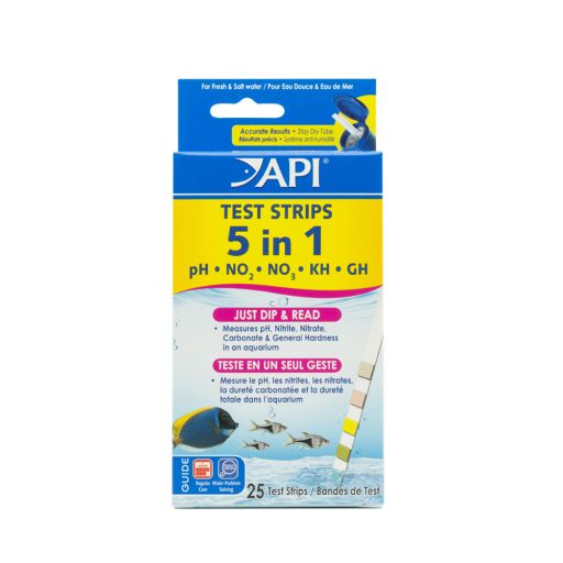 API 5-in-1 Aquarium Test Strips 25ct