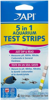 API 5-in-1 Freshwater Aquarium Test Strips 4 count