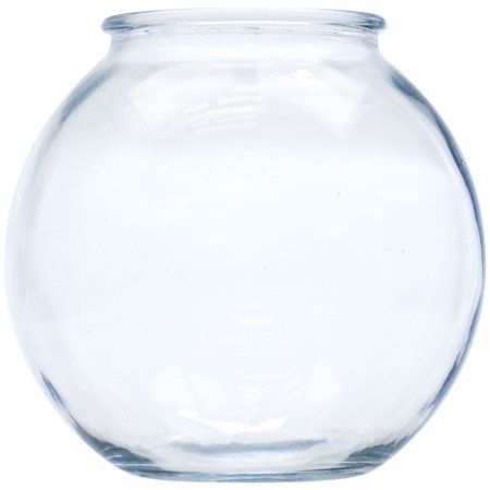 Anchor Hocking Rounded Fish Bowl .5\  Gallon - (6\  Diameter x 6.75\  High)